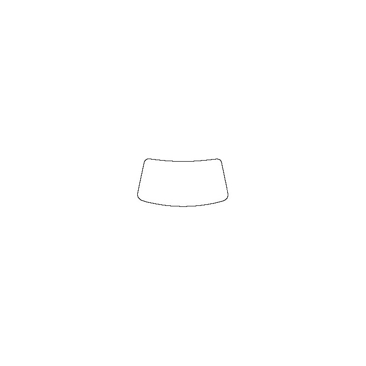 DS Automobiles DS 4 Window 2023 - Windshield (without mirror cutout , Edge ends at the inner side of dotted area)