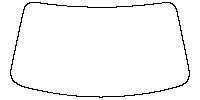 DS Automobiles DS 4 Window 2023 - Windshield (without mirror cutout , Edge exceeds the innder side of black cermic by 3mm)