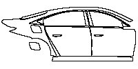 (right) Door+Rear Fender+Side Skirt