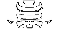 Denza N7 Exterior 2023 - Trunk Lid (with ''DENZA'' , ''腾势N7'' , ''EV AWD'' emblems)