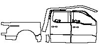 Ford F-150 Lightning Lariat 2023 - (right)Door+Rear Fender (with ''LIGHTNING'' emblem on boxs)