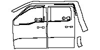 Ford F-150 SuperCrew 2021 - (left)Door+Rear Fender