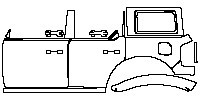 Ford Bronco 4 Door 2021 - (left)Door+Side Skirt+Rear Fender (for Left Hand Drive，Hardtop)