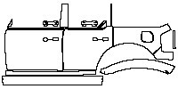 Ford Bronco 4 Door 2021 - (left)Door+Side Skirt+Rear Fender (Softtop)