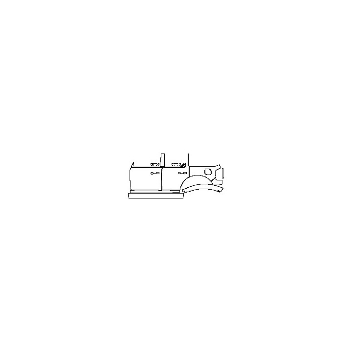 Ford Bronco 4 Door 2021 - (left)Door+Side Skirt+Rear Fender (Softtop)