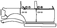 Ford Bronco 4 Door 2021 - (right)Door+Side Skirt+Rear Fender (Softtop)