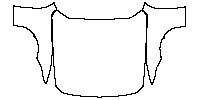 Ford Mustang Fastback 2024 - Hood+Fender (One-piece design, for 72in width materials.)