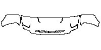 Ford Super Duty F-350 2023 - Hood+Fender (One third of hood+fender, with ''SUPER DUTY'' emblem on hood)
