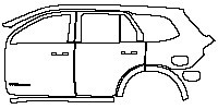 (left) Door+Rear Fender+Side Skirt