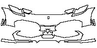 Ferrari 296 GTB 2023 - Bumper+Headlamp (Standard configuration,without cruise radar and Camera)