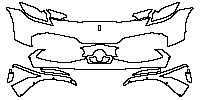 Ferrari 296 GTB 2023 - Bumper+Headlamp (with Assetto Fiorano option,with cruise radar)