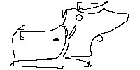 Ferrari 296 GTB 2023 - (left) Door+Side Skirt+Rear Fender