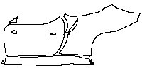 (left)Door+Side Skirt+Rear Fender