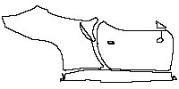 (right)Door+Side Skirt+Rear Fender