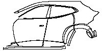 (left) Door+Rear Fender+Side Skirt