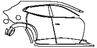 (right) Door+Rear Fender+Side Skirt