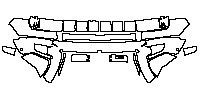 GMC Hummer EV SUV 2021 - Bumper+Headlamp (with 4 PDC)