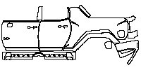 GMC Hummer EV Pickup 2021 - (left)Door+Side Skirt+Rear Fender (with''HEV''emblem on front door)