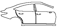 Lexus ES Exterior 2019 - (right) Door+Rear Fender+Side Skirt