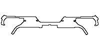 GMC Sierra 1500 Crew Cab 2019 - Rear Bumper (without exhaust)