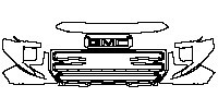 GMC Sierra 1500 Crew Cab 2023 - Bumper+Headlamp+Grille