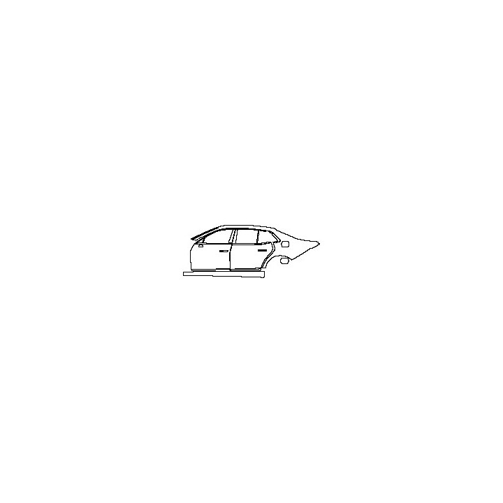 Genesis G90 Exterior 2023 - (left)Door+Side Skirt+Rear Fender