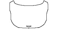 Genesis G90 Exterior 2023 - Hood (One-piece design, for 72in width materials)