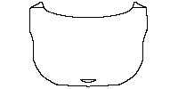Genesis G90 Exterior 2023 - Hood (Split design, for 60in width materials)