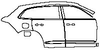 Geely Monjaro Exterior 2021 - (right) Door+Rear Fender+Side Skirt