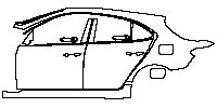 (left) Door+Rear Fender+Side Skirt