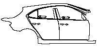 (right) Door+Rear Fender+Side Skirt