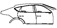 (right) Door+Rear Fender+Side Skirt
