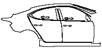 Genesis G70 Exterior 2021 - (right) Door+Rear Fender+Side Skirt