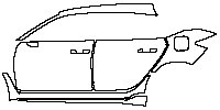 (left)Door+Side Skirt+Rear Fender
