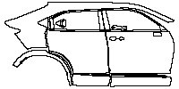 (right) Door+Rear Fender+Side Skirt