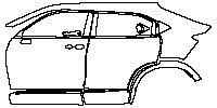 (left) Door+Rear Fender+Side Skirt