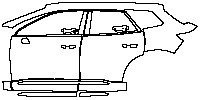 (left) Door+Rear Fender+Side Skirt