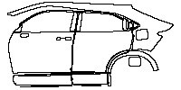 (left) Door+Rear Fender+Side Skirt