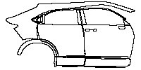 (right) Door+Rear Fender+Side Skirt