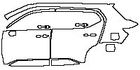 (left) Door+Side Skirt+Rear Fender