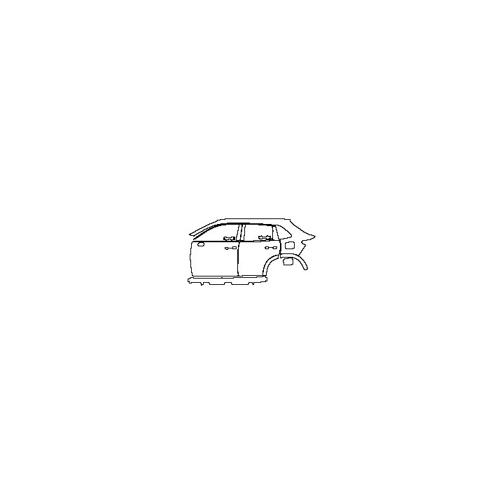 Honda HR-V (US) Exterior 2023 - (left) Door+Rear Fender+Side Skirt