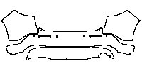 Honda HR-V (US) Exterior 2023 - Rear Bumper (with 6 PDC)