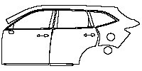 (left) Door+Rear Fender+Side Skirt