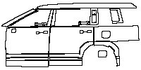 Hyundai Santa Fe (Au) Exterior 2024 - (left) Door+Rear Fender+Side Skirt