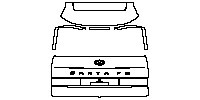 Hyundai Santa Fe (Au) Exterior 2024 - Trunk Lid (with ''SANTA FE'' emblem)