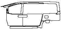 Hyundai Staria Exterior 2023 - (left) Door+Rear Fender+Side Skirt
