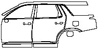 (left) Door+Side Skirt+Rear Fender