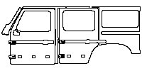 (left) Door+Rear Fender+Side Skirt