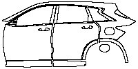 Infiniti QX50 Exterior 2018 - (left) Door+Side Skirt+Rear Fender