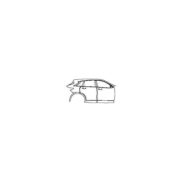 Infiniti QX50 Exterior 2018 - (right) Door+Side Skirt+Rear Fender